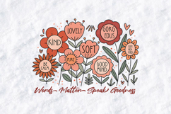 Grow Slowly Beautifully Fully &amp; Freely Retro Boho Floral JPG Product Image 3