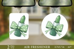 Green Lipstick with Bow PNG. Air Freshener PNG Product Image 1