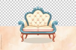 Sofa Clipart 04 variations Product Image 6