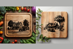 Farmhouse Cutting Board Laser Engraving File Product Image 3
