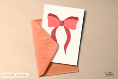 Retro Ribbon Bows Clipart. Cute Girly Vector Illustrations Product Image 3