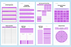 2026 Life Coaching Planner For Canva Templates Product Image 3