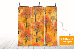 Autumn Trees Seamless Pattern and Digital Paper Product Image 3