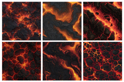 Volcano Lava Texture Seamless Pattern and Digital Paper Product Image 3