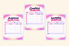 Homeschool Assignment Tracker Kdp interiors Product Image 3