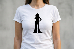 Young Woman Silhouette Vector Design Product Image 3