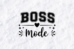 Boss Mode SVG - Trendy Minimalist Office &amp; Hustle Design Product Image 1