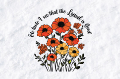 Floral Quote Design &quot;Oh taste and see that the Lord is good&quot; Product Image 1