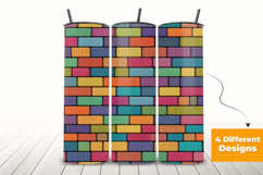 Colorful Bricks Seamless Pattern and Digital Paper Product Image 3