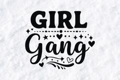 GIRL Gang SVG - Friendship Squad Heart Stars Cut File Product Image 3