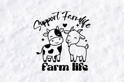 Support Farm Life Cute Farm Animals Design Product Image 3