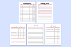 Handmade Product Business Workbook Canva templates Product Image 3