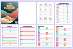 2026 Financial Management Tracker Canva Templates Product Image 3