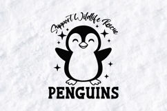 Support Wildlife Rescue Penguins Cute Animal SVG PNG JPG Product Image 1