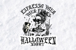 Halloween Coffee SVG - Espresso Your Fear Skeleton Cut File Product Image 3