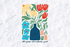 She Glows Where Flowers Grow Boho Vase JPG Digital Design Product Image 3