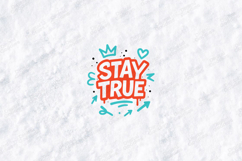 Stay True Graffiti SVG PNG JPG Urban Street Drip Lettering Product Image 3