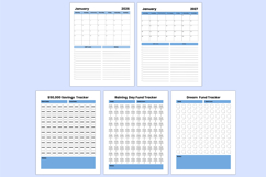 2026 - 2027 Money Savings Challenge Canva templates Product Image 3