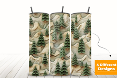 3D Pine Trees Seamless Patterns Background Product Image 3