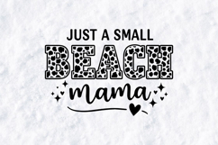 Beach Mama SVG - Trendy Cow Print Summer Motherhood Design Product Image 1
