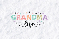 Grandma Life SVG Colorful Leopard Print Family Sublimation Product Image 1