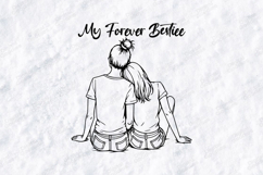 My Forever Bestie SVG Best Friend PNG Gift Friendship Quote Product Image 3