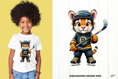 Winter Sport Sublimation, Hockey T-Shirt Sublimation PNG Product Image 1
