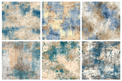 Beige and Blue Grunge Seamless Pattern and Digital paper Product Image 3
