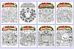 Festive Christmas Coloring Book | Santa Claus, Reindeer Product Image 3
