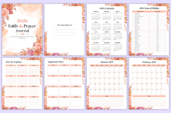 2026 Faith &amp; Prayer Journal Canva Templtes Product Image 3