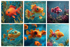 Watercolor Forest Landscape Digital Paper Background Product Image 3