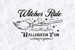 Witches Ride SVG - Halloween Fun Broomstick Cut File Product Image 3