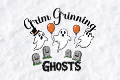 Grim Grinning Ghosts SVG - Halloween Party Graveyard Product Image 1