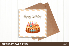 Happy Birthday, Celebration Card PNG, Greeting Card PNG Product Image 1