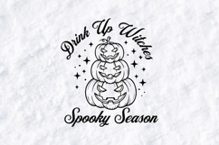 Drink Up Witches SVG - Spooky Season Pumpkin Stack Cut File Product Image 3