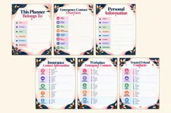 Emergency Contact Information Planner Product Image 3