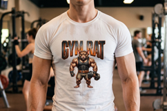 Gym Rat T shirt Design PNG Clipart Product Image 3