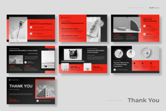 Red Minimalist Pitchdeck Powerpoint Template Product Image 4