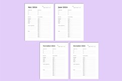 Planner &amp; Agenda 2024 For Canva Interior Product Image 3