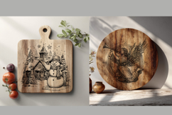Cottagecore Cutting Board 3D Illusion Laser Engraving File, Product Image 3