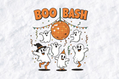 Boo Bash SVG - Halloween Disco Ghost Party Cut File Product Image 3
