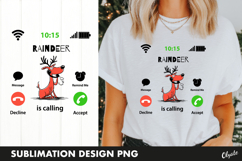 Santa Calling Tshirt PNG, Christmas Tshirt Design PNG Product Image 1