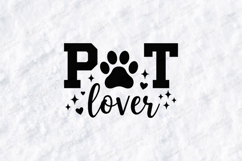 Pet Lover SVG - Trendy Paw Print Animal Fan Shirt Design Product Image 1