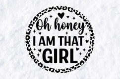 I Am That Girl SVG - Trendy Leopard Print Circle Design Product Image 3