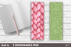 Faux Yarn Bookmark PNG. Yarn Bookmark Sublimation Product Image 1