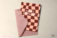 Abstract Backgrounds. Playful Retro Card Backgrounds Product Image 3