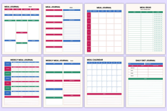 2026 Meal Prep Journal Canva template Product Image 4