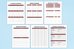 2026 Home Maintenance Planner For Canva Interior Product Image 3