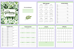 2026 Gardening Journal Bundle Canva Template Product Image 3
