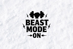 Beast Mode On Gym Workout Motivation SVG Product Image 1